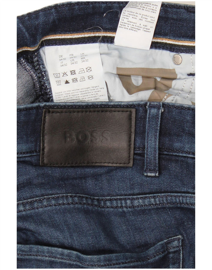 Jeans slim da uomo HUGO BOSS Delaware W34 L32 cotone blu