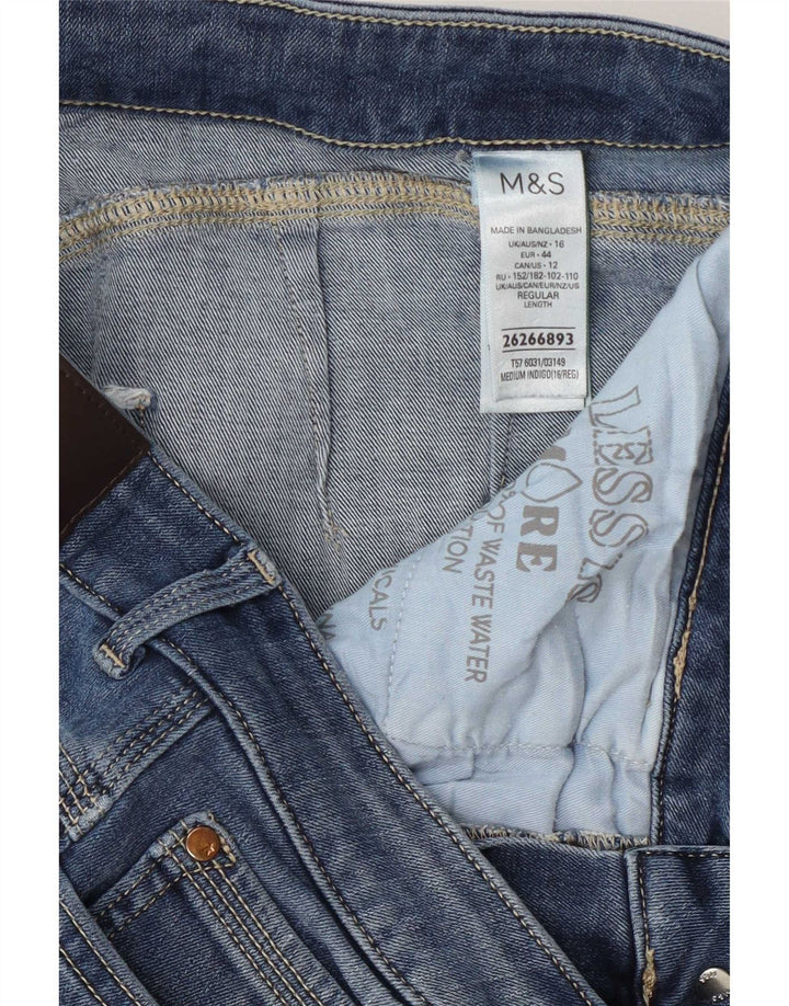 Jeans Magic Slim da donna Marks & Spencer UK 16 Large W32 L27 Cotone blu