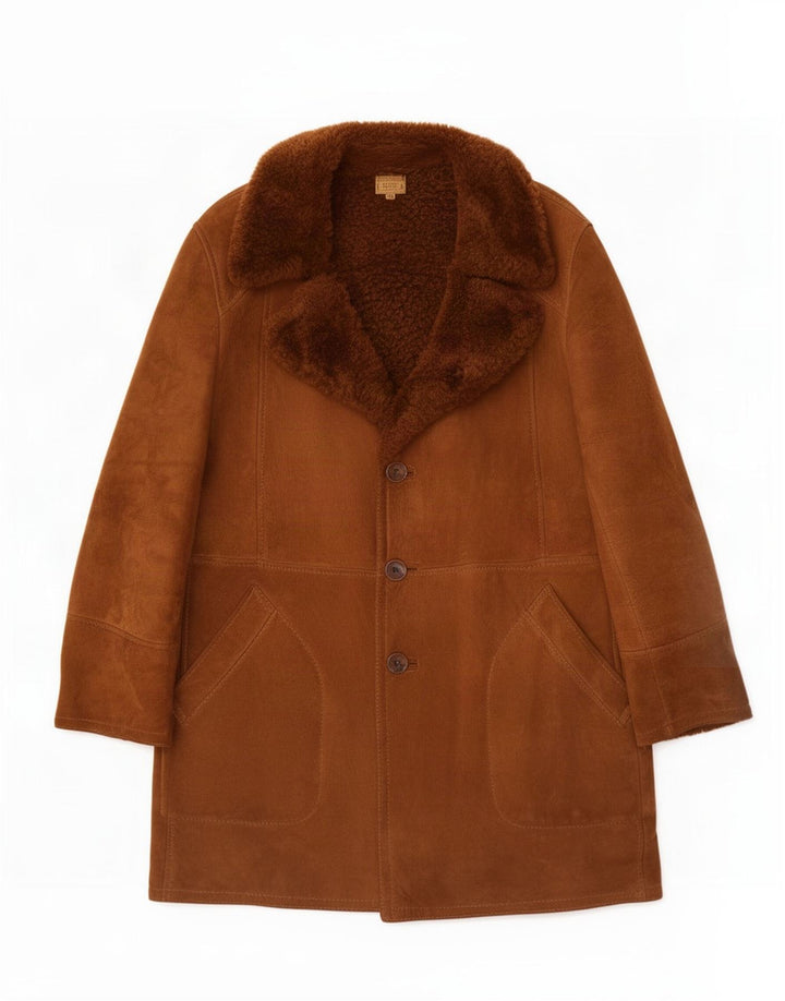 Soprabito in shearling da uomo Brooklin UK 38 Beige medio