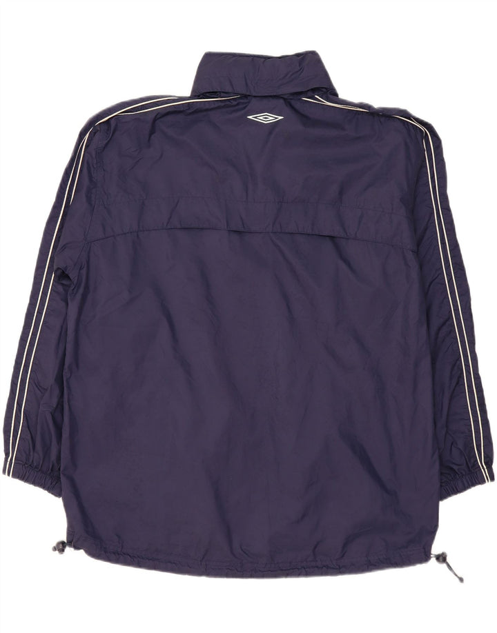 Giacca antipioggia da uomo UMBRO UK 40 Large in nylon blu navy