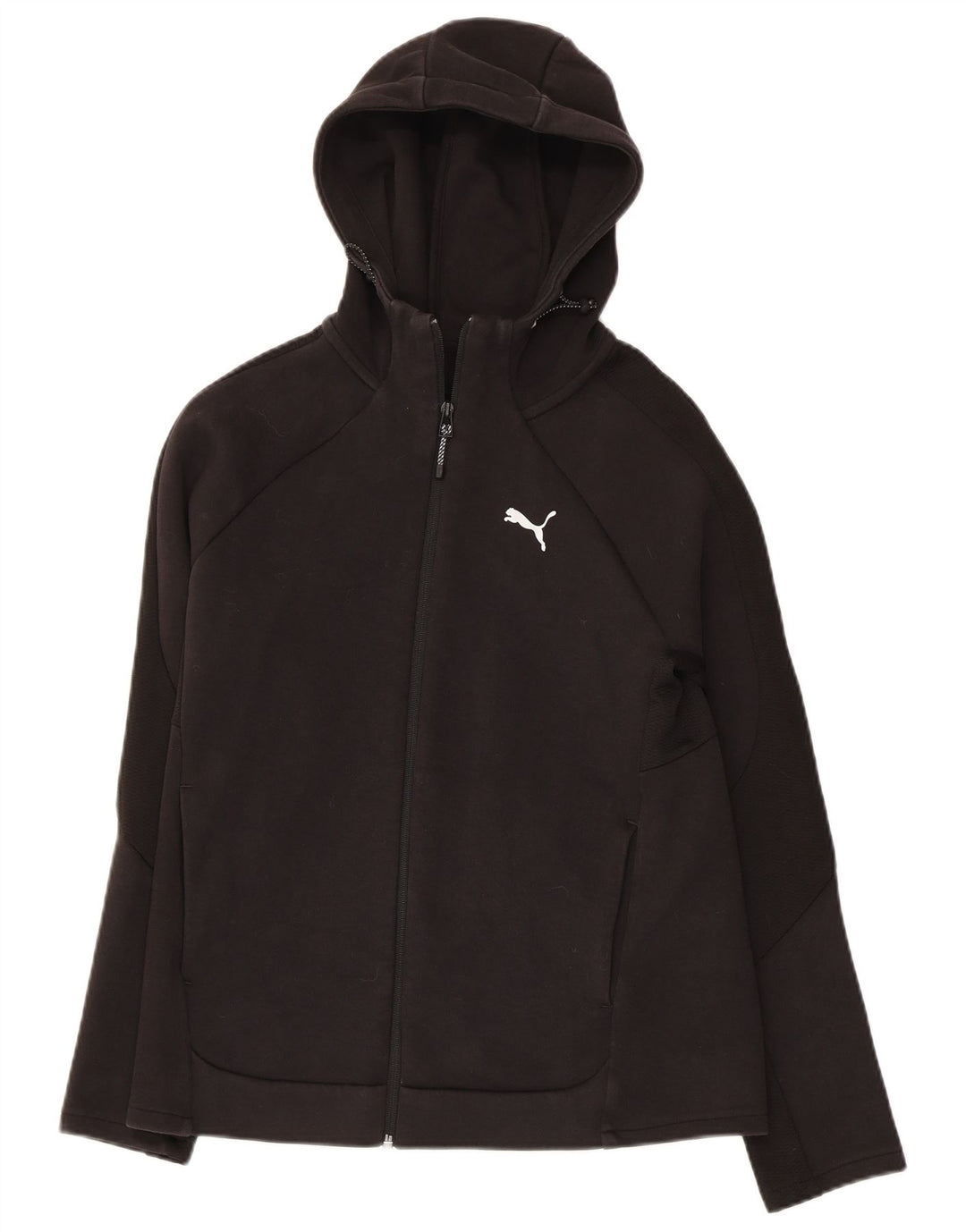 Felpa con cappuccio e zip da donna PUMA UK 10 Small Nero Poliestere
