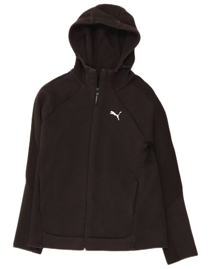 Felpa con cappuccio e zip da donna PUMA UK 10 Small Nero Poliestere