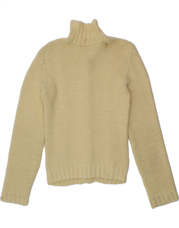 VINTAGE Womens Cardigan Sweater UK 10 Small Yellow Vintage Vintage and Second-Hand Vintage from Messina Hembry 