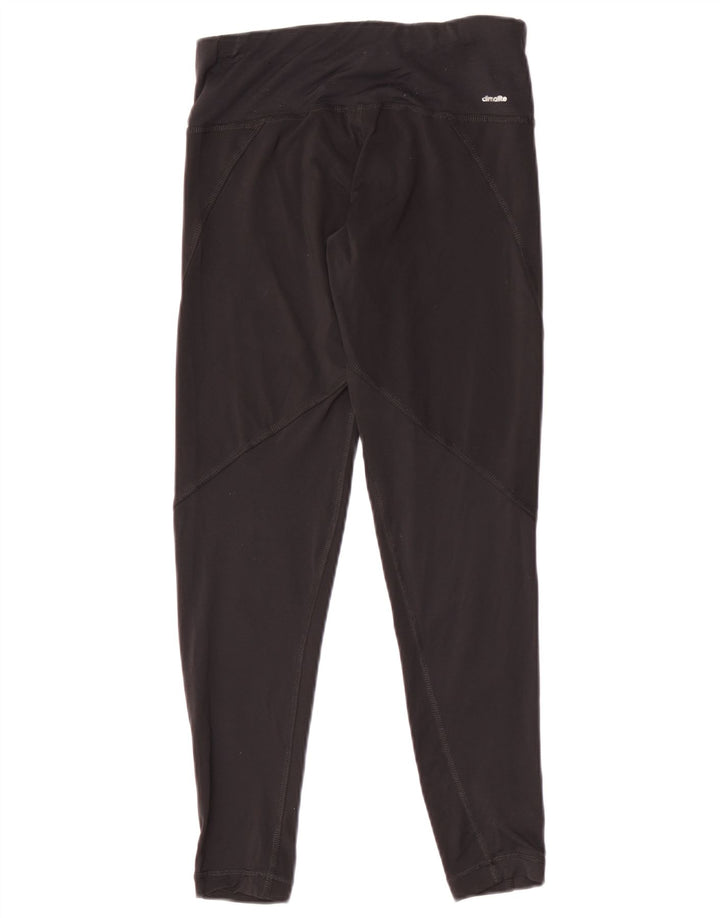 Leggings Adidas Climalite da donna UK 8/10 Piccolo nylon nero