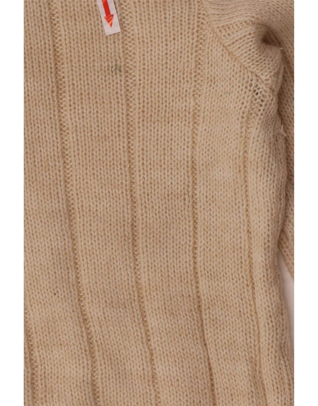 Maglione cardigan da uomo vintage beige medio