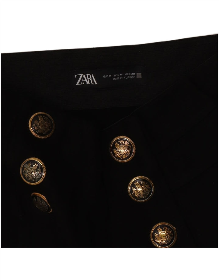 Pantaloni corti slim da donna Zara medi W28 L25 neri