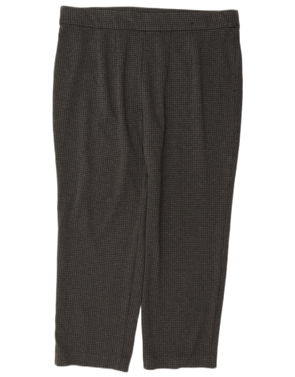 Pantaloni corti da donna Marks & Spencer UK 18 XL W36 L26 Pied de poule grigio