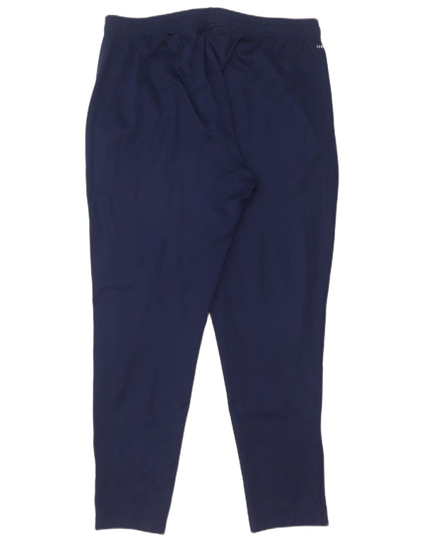 Pantaloni da tuta Adidas Aeroready da uomo XL in poliestere blu navy