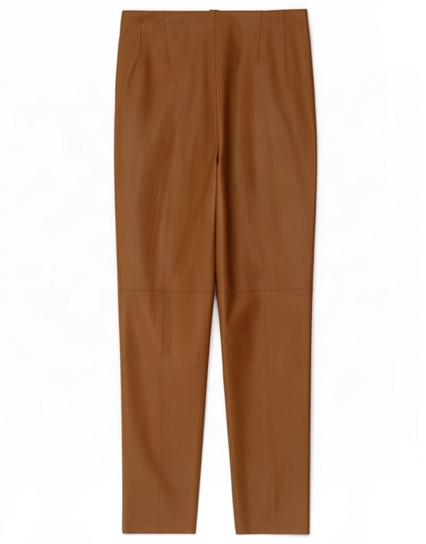 Leggings Zara da donna in ecopelle XL W32 L27 Beige
