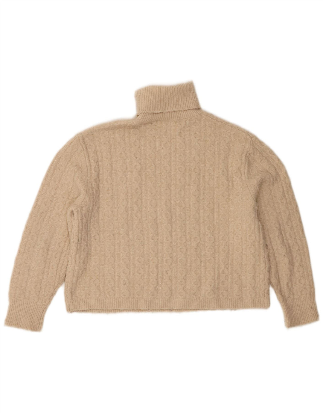 Maglione maglione collo alto per ragazze Zara 11-12 anni poliestere beige