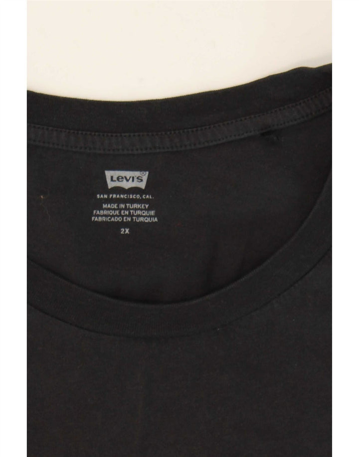 T-shirt grafica da donna Levi's Top UK 20 2XL Nera