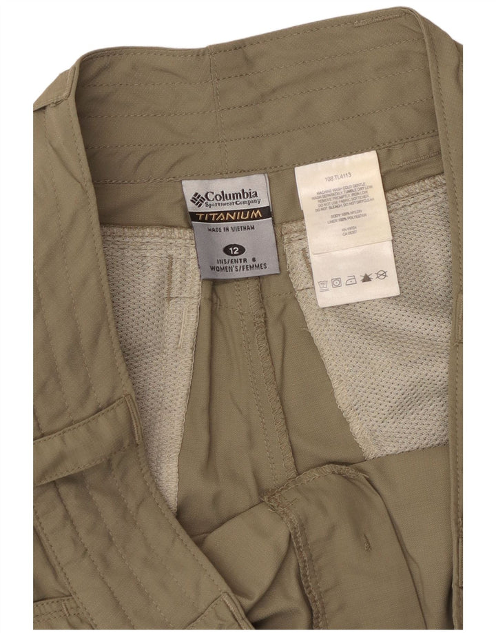Pantaloncini chino in titanio da donna COLUMBIA US 12 Large W36 nylon kaki