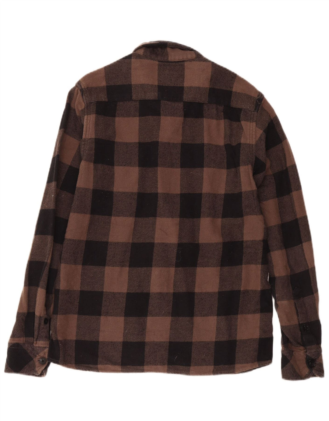 Dickies Camicia da uomo in flanella di cotone a quadretti marrone medio