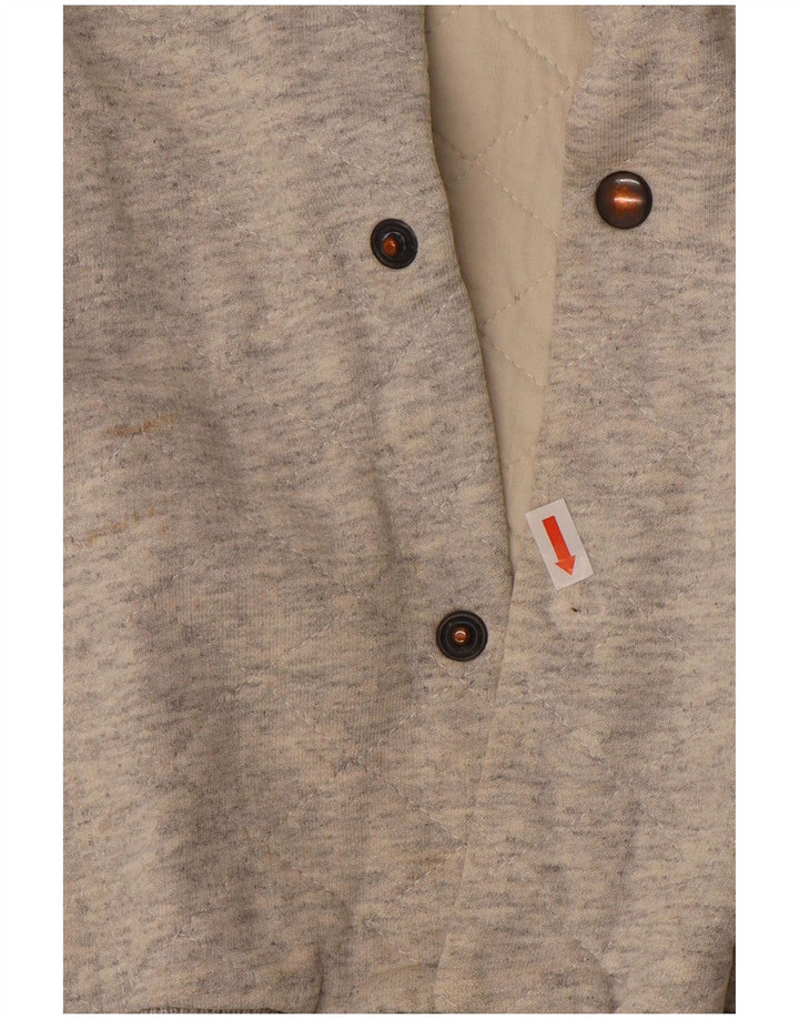 Giacca college grafica da uomo VINTAGE UK 38 Blocco colore grigio medio