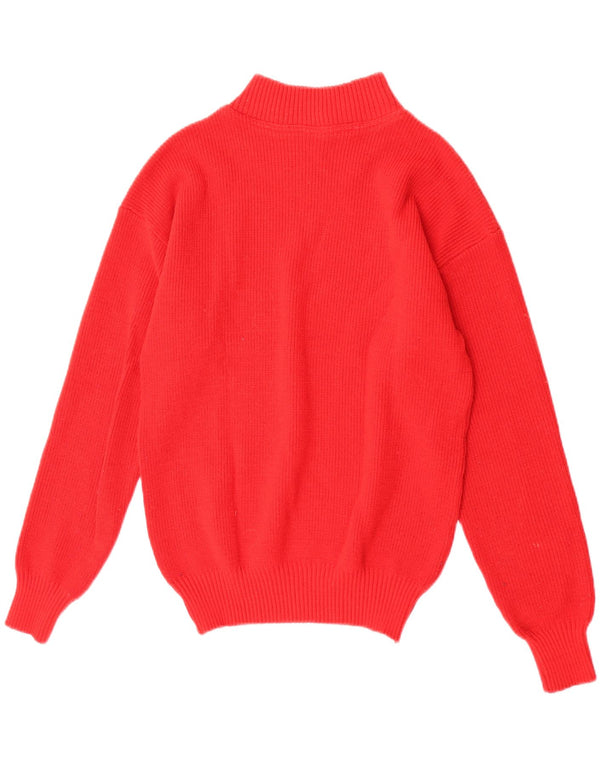 Maglione da uomo a collo alto Navigare IT 44/46 piccolo rosso in lana vergine