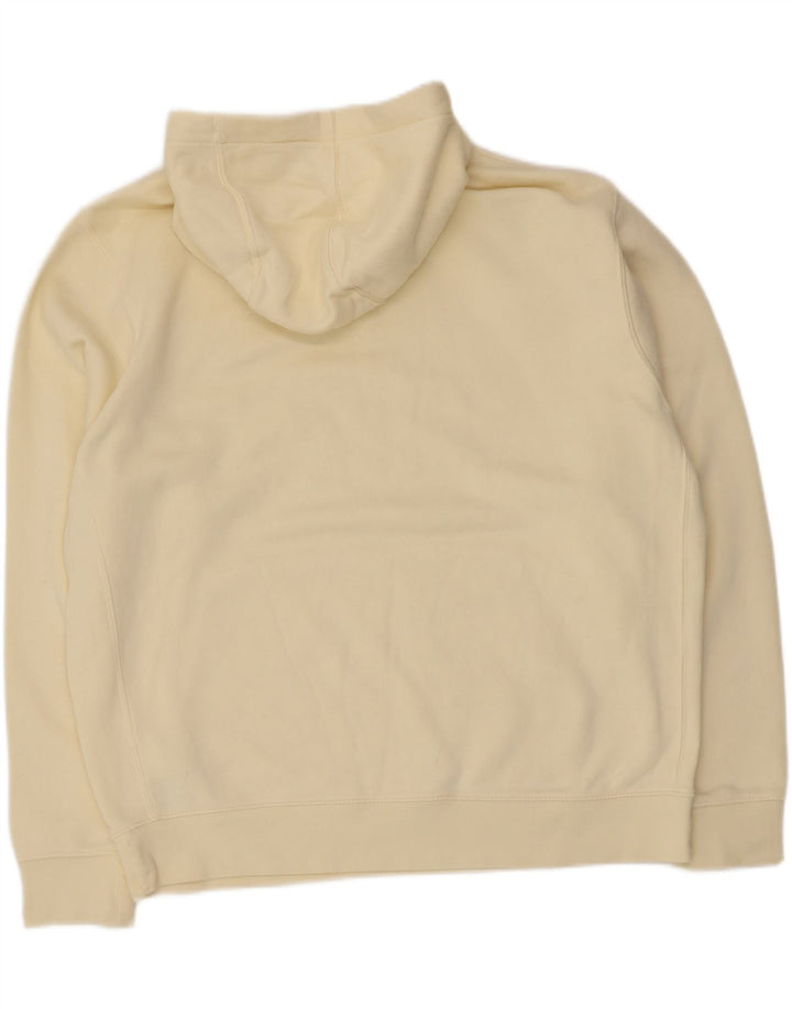 Felpa con cappuccio da uomo Nike Large in cotone giallo