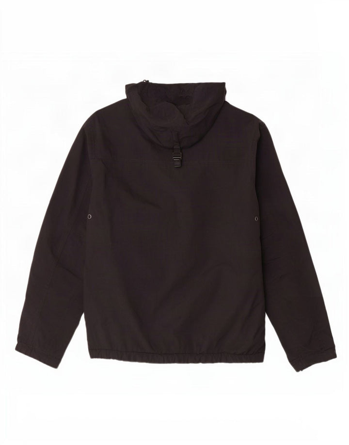 Giacca anorak da uomo con grafica geografica Napapijri UK 36 piccola nera