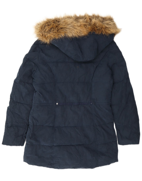 Giacca imbottita con cappuccio da donna Nautica UK 14 poliestere medio blu navy