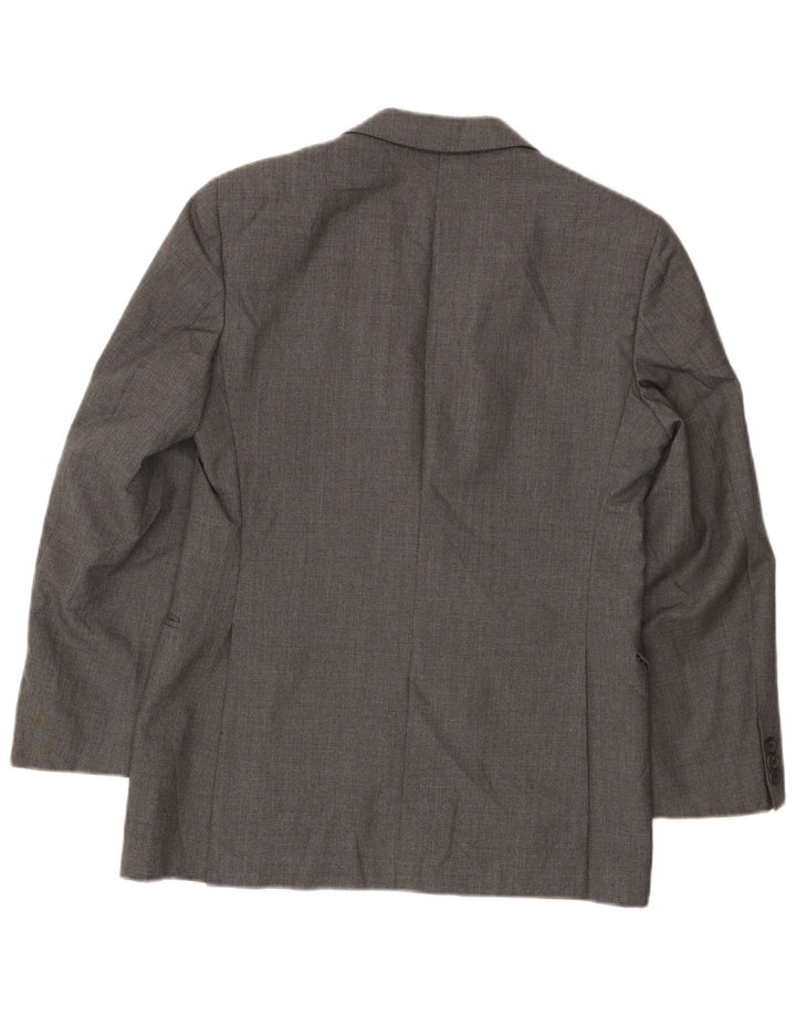 Giacca blazer da uomo a 2 bottoni Aquascutum UK 36 piccola grigia