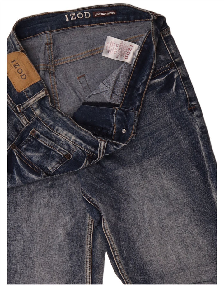 Jeans slim elasticizzati comfort da uomo Izod W34 L30 cotone blu