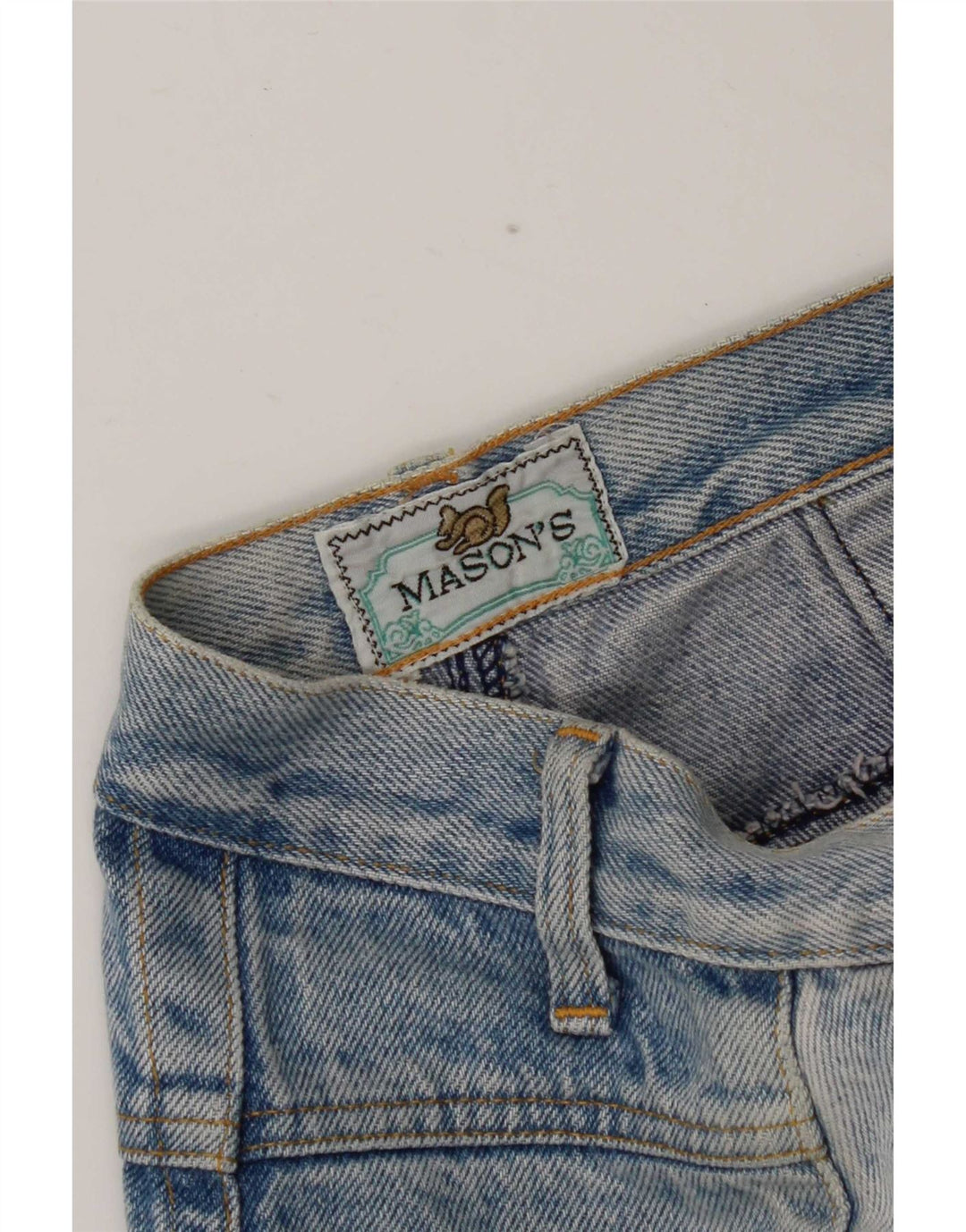Gonna in denim da donna Mason W28 blu medio