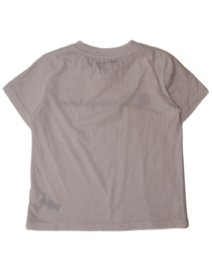 T-shirt grafica per ragazzi CHAMPION Top 4-5 anni in cotone bianco