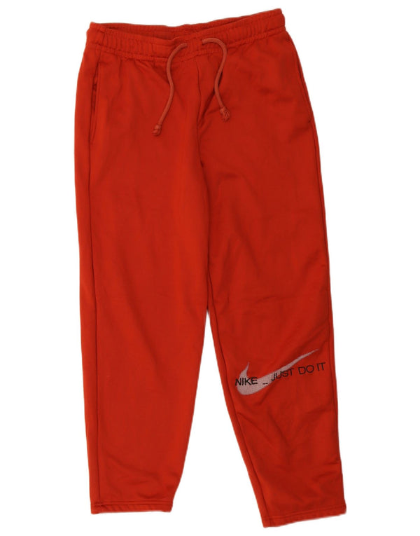 Pantaloni da tuta grafica Nike Therma-Fit da uomo in poliestere rosso medio