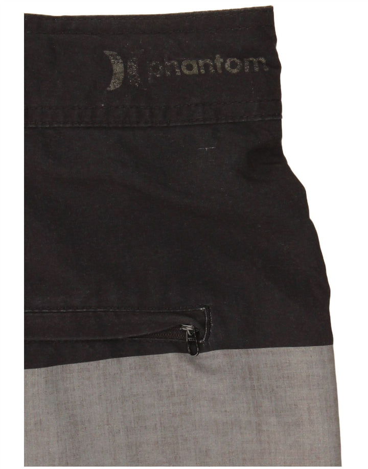 Pantaloncini da bagno da uomo Hurley XL poliestere a righe nere