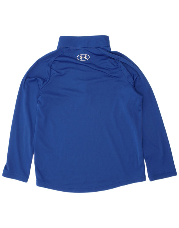 Top della tuta da ginnastica Under Armour per ragazzi con zip e collo 6-7 anni XS Blu