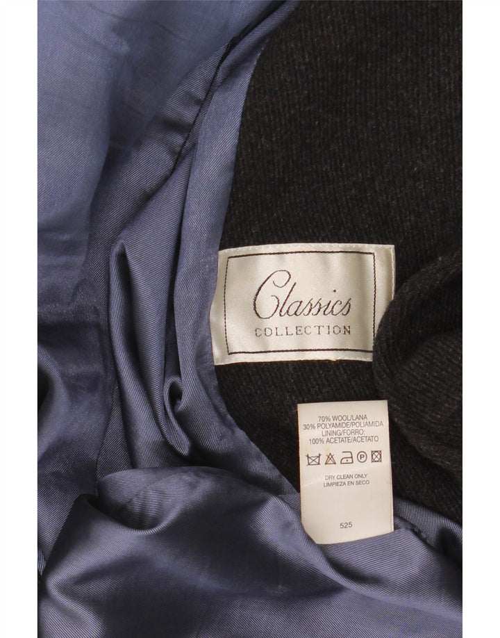 Cappotto doppiopetto da donna St. Bernard UK 16 grande lana grigia