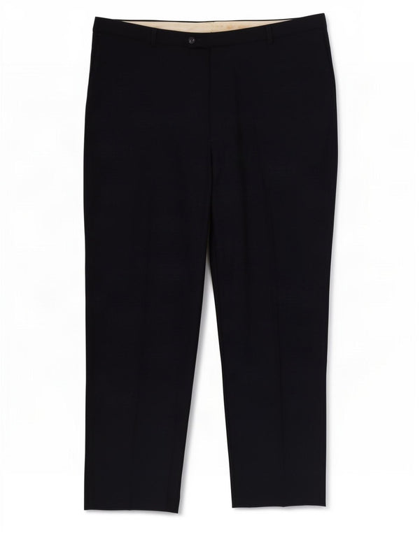 Pantaloni da abito dritti da uomo Farah W40 L31 poliestere blu navy