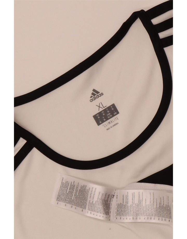 T-shirt ADIDAS da uomo Climalite Top XL poliestere bianco