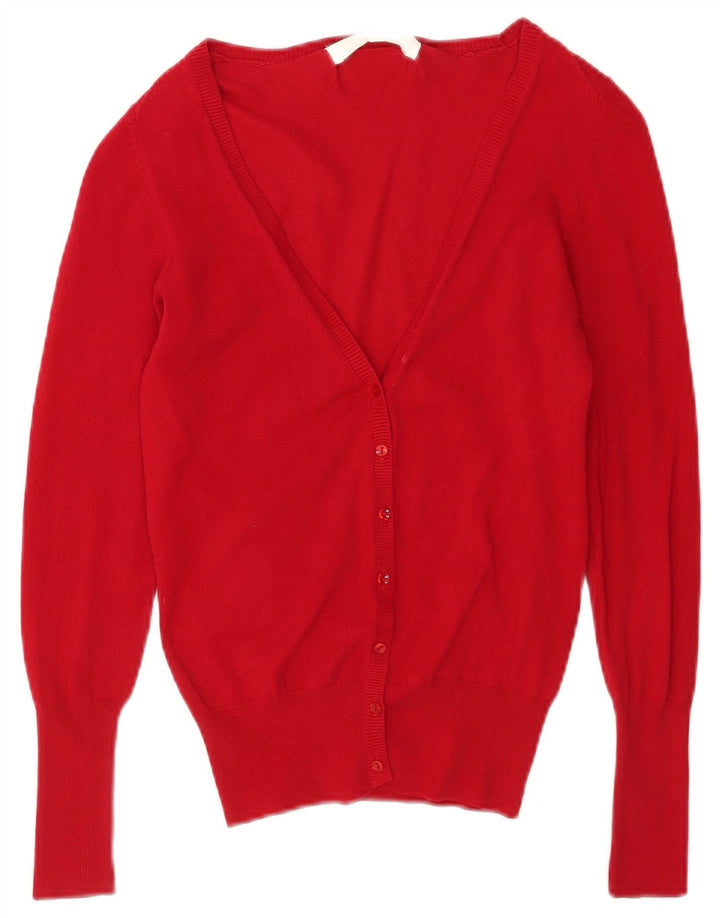 Maglione cardigan da donna Zara UK 10 piccolo rosso