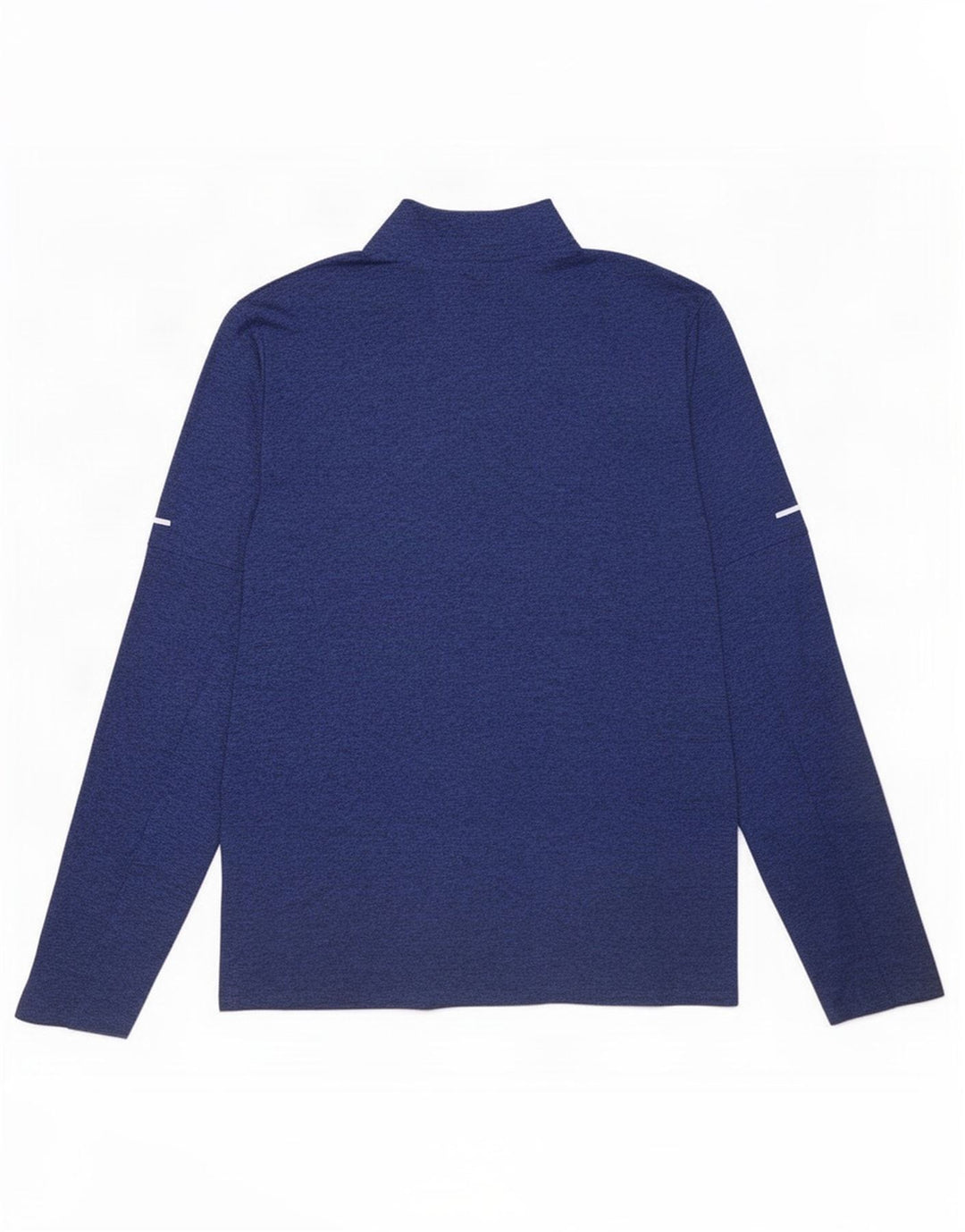 Top della tuta da ginnastica Nike Dri Fit con collo e zip da uomo, piccolo blu screziato