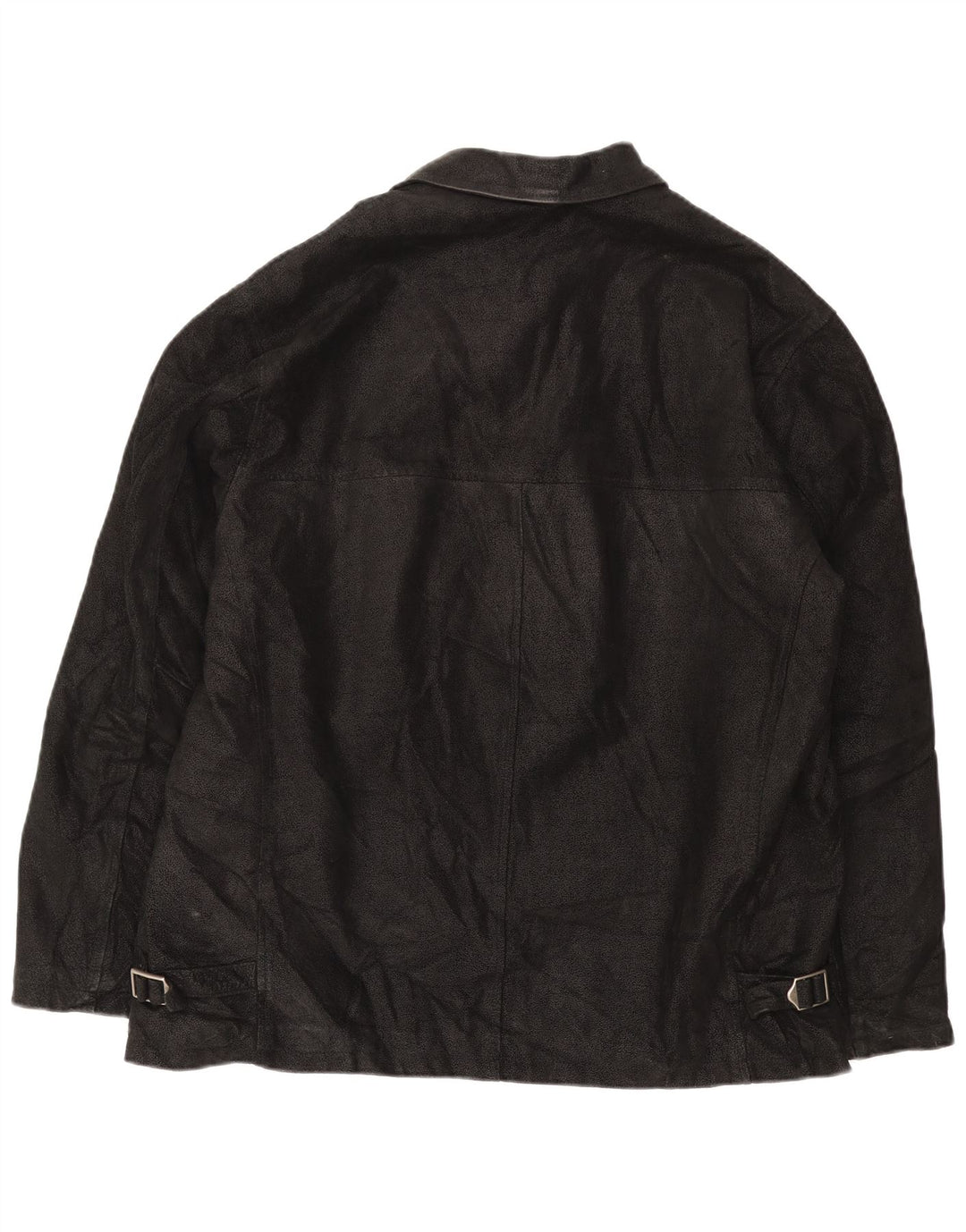 SAVE THE FOREST Giacca in pelle da uomo IT 54 2XL Pelle nera