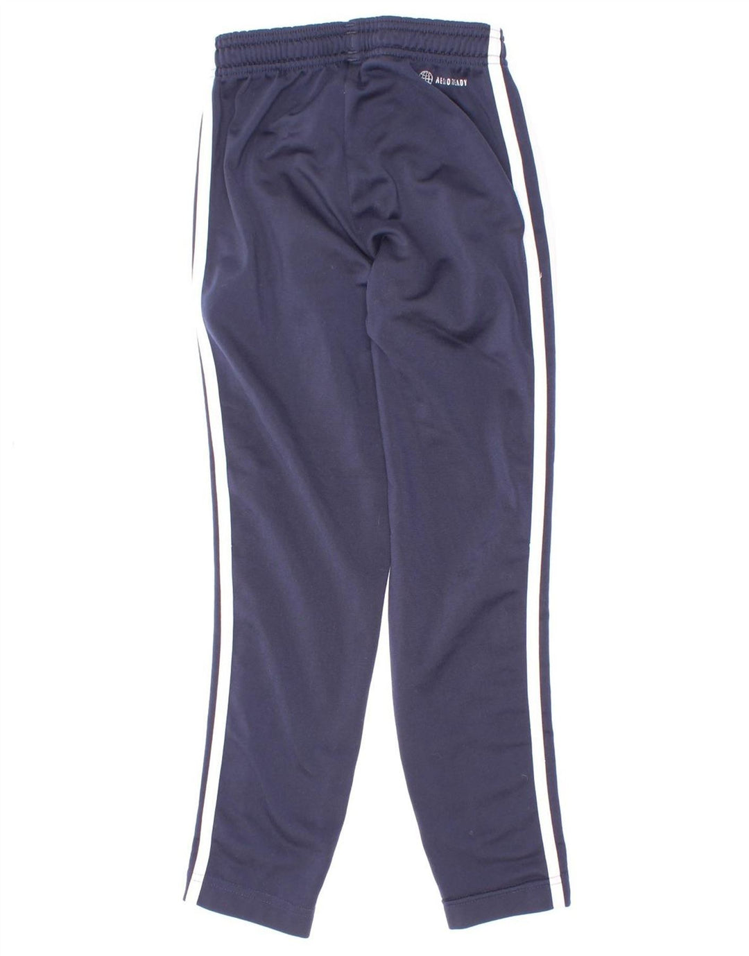 Pantaloni della tuta Adidas Aeroready da ragazzo 7-8 anni in poliestere blu navy