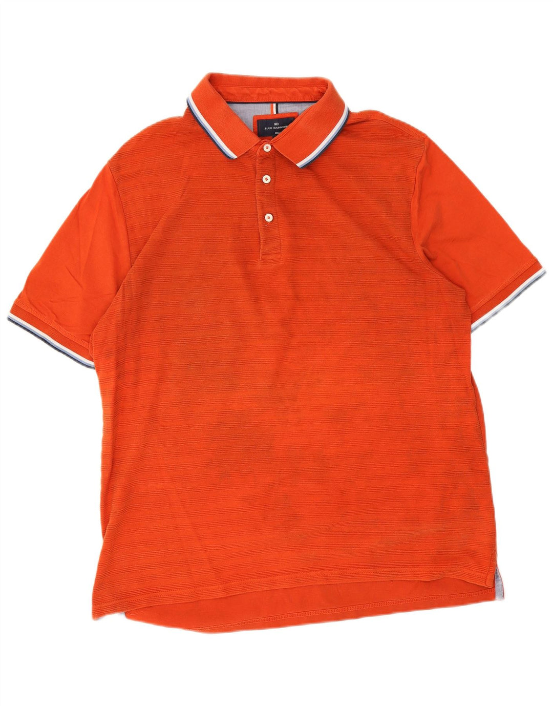 Polo Marks & Spencer da uomo blu Harbor vestibilità comoda grande arancione