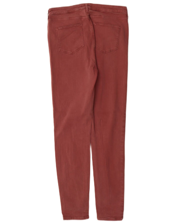Jeans skinny da donna Fat Face UK 14 Large W30 L30 Cotone bordeaux