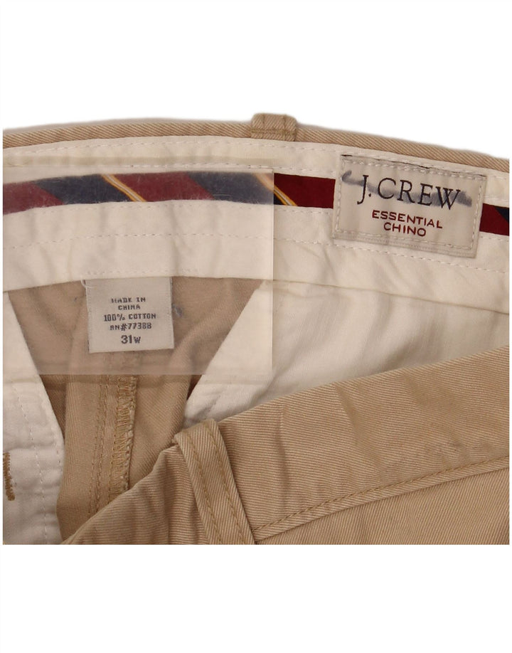 Pantaloni chino dritti da uomo J. CREW W31 L34 cotone beige