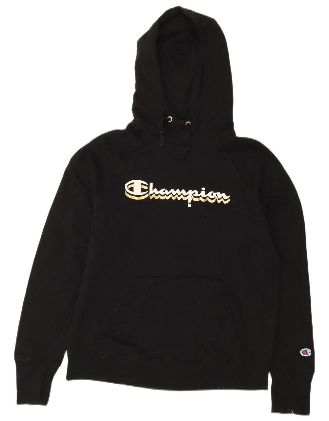 Felpa con cappuccio grafica da donna Champion UK 14 poliestere nero medio