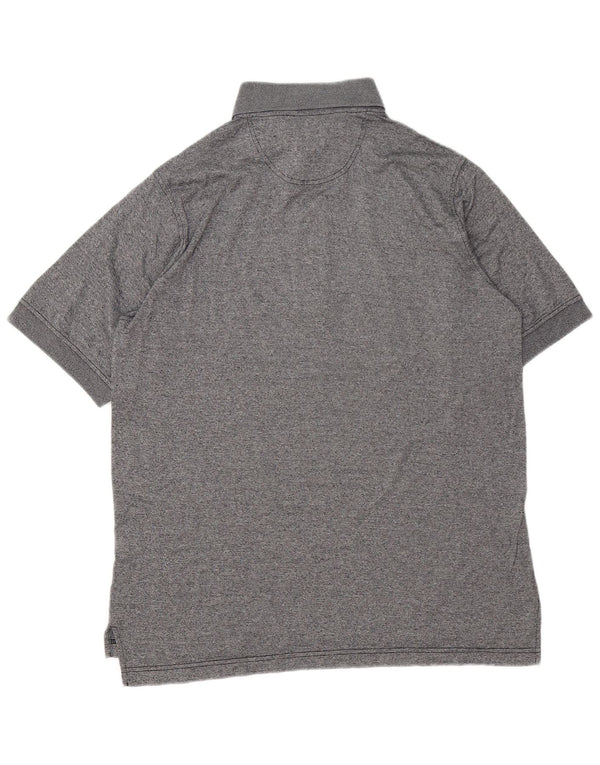 Polo da uomo Ellesse piccola in cotone screziato grigio