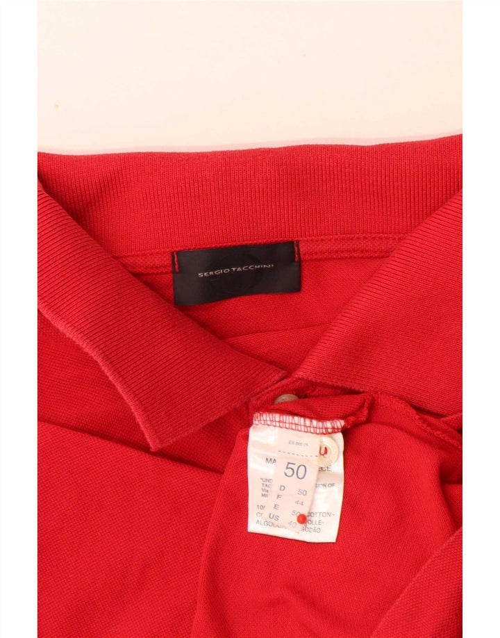 Polo Sergio Tacchini Uomo Regular Fit IT 50 Rosso Medio Cotone