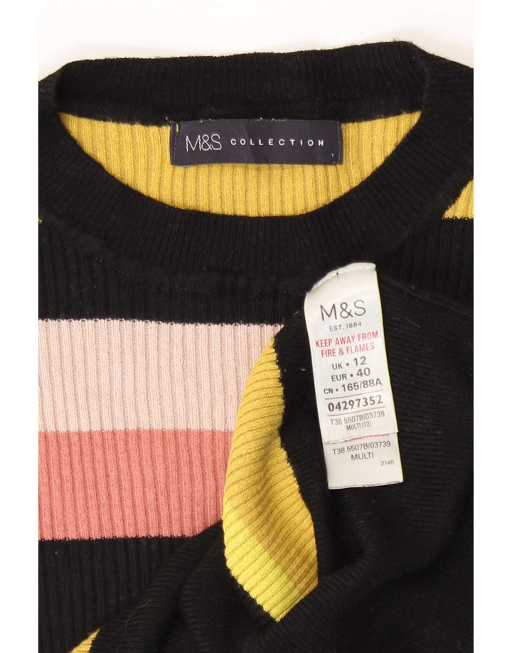 Maglione maglione girocollo da donna Marks & Spencer UK 12 medio multicolore