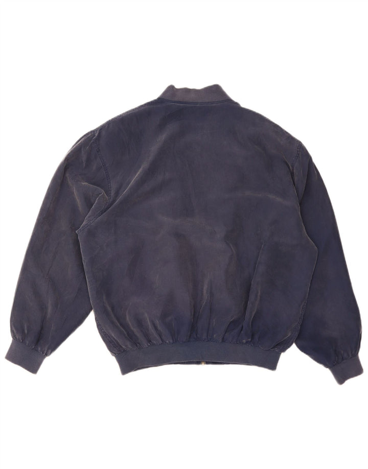 Giubbotto bomber da uomo Whitby UK 42 XL seta blu navy