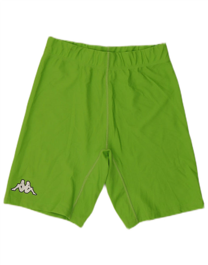 Pantaloncini sportivi Kappa da donna UK 10 Small Verde Poliammide