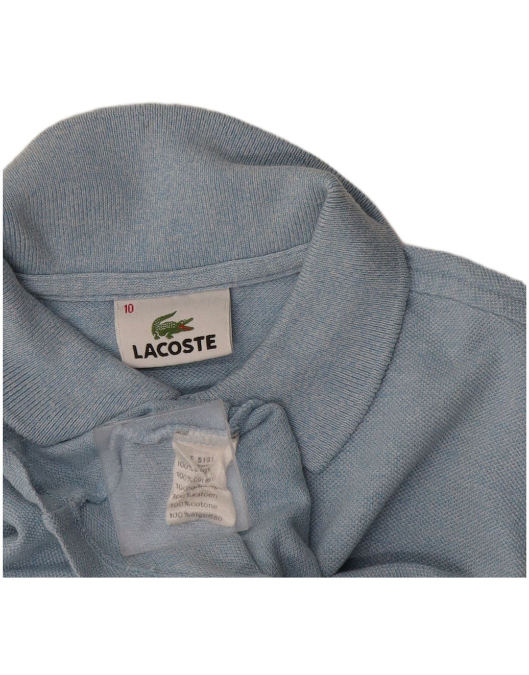Polo Lacoste Bambino 9-10 Anni Cotone Blu