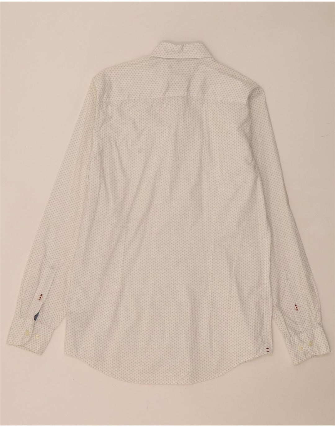 TOMMY HILFIGER Camicia slim fit da uomo in cotone maculato bianco medio