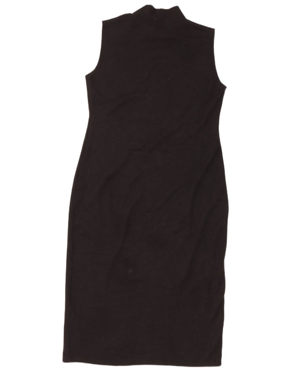 Abito maglione senza maniche da donna Zara UK 16 grande cotone nero