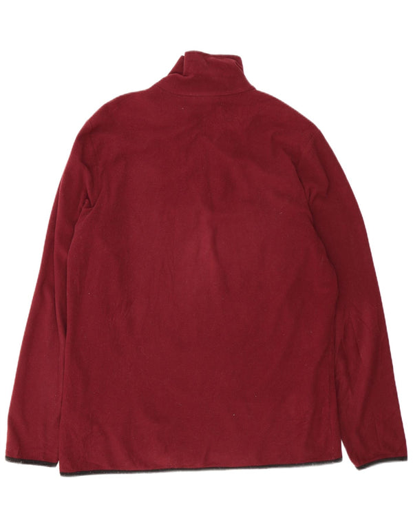 Maglione in pile da uomo con collo con zip Lotto 2XL Poliestere bordeaux