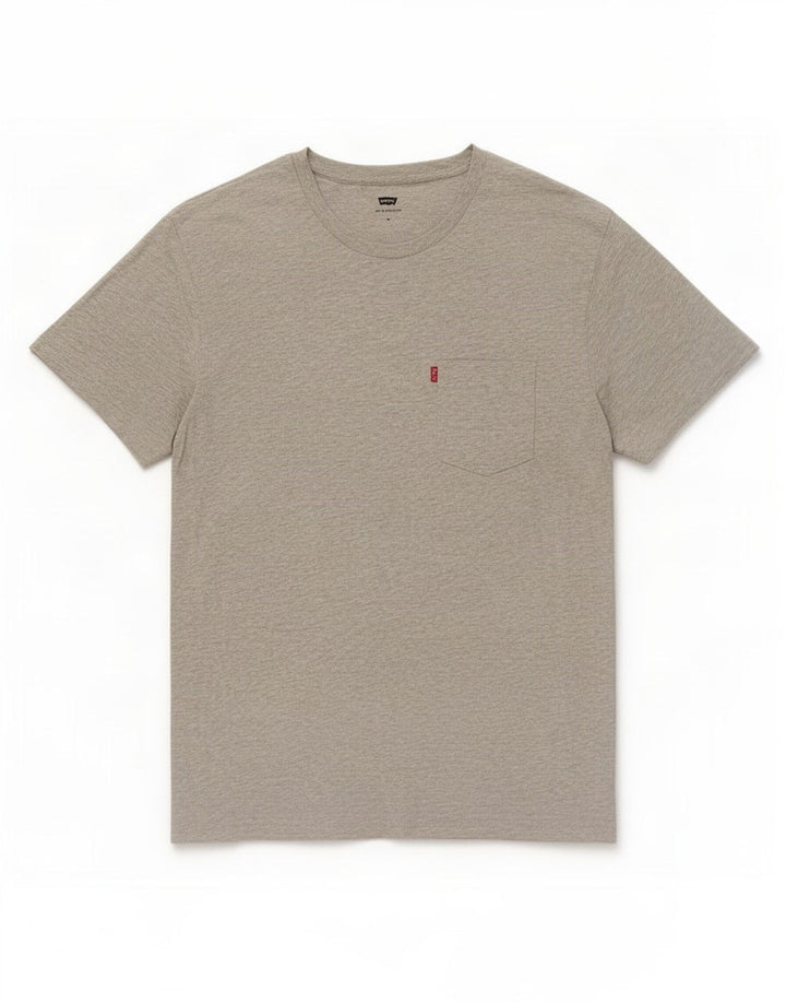 T-shirt da uomo Levi's Top in cotone mélange grigio medio